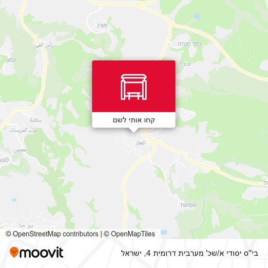 מפת בי''ס יסודי א / שכ' מערבית דרומית 4