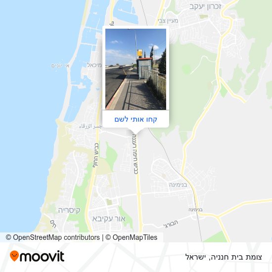 מפת צומת בית חנניה