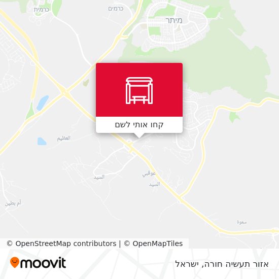 מפת אזור תעשיה חורה