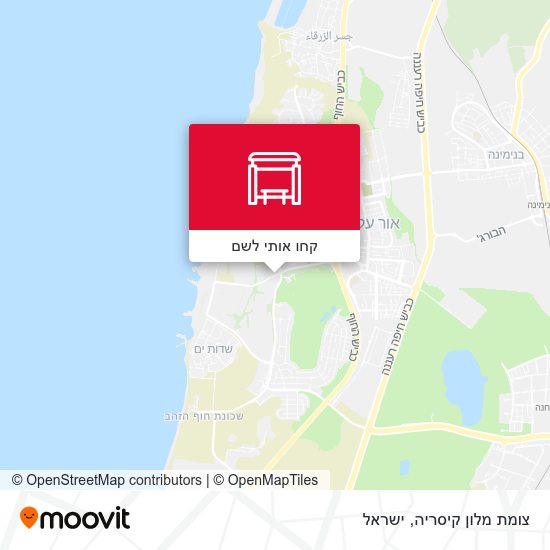 מפת צומת מלון קיסריה