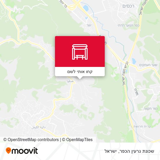 מפת שכונת גרעין הכפר