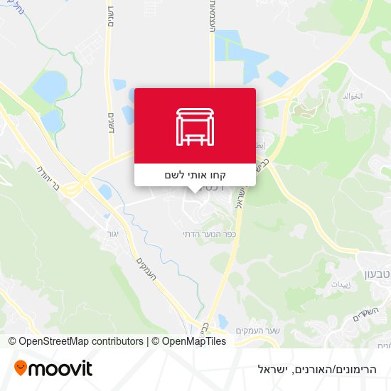 מפת הרימונים/האורנים