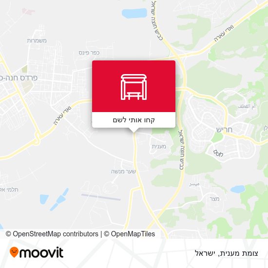 מפת צומת מענית