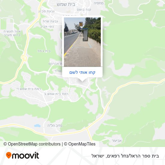 מפת בית ספר הראל/נחל רפאים