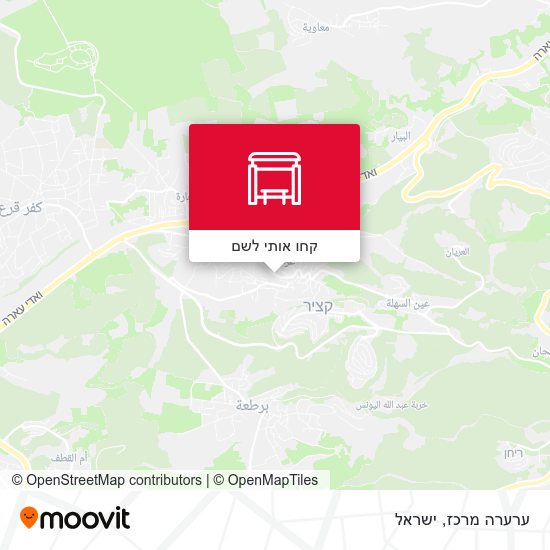 מפת ערערה מרכז