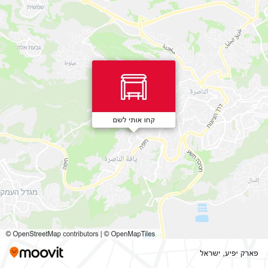 מפת פארק יפיע
