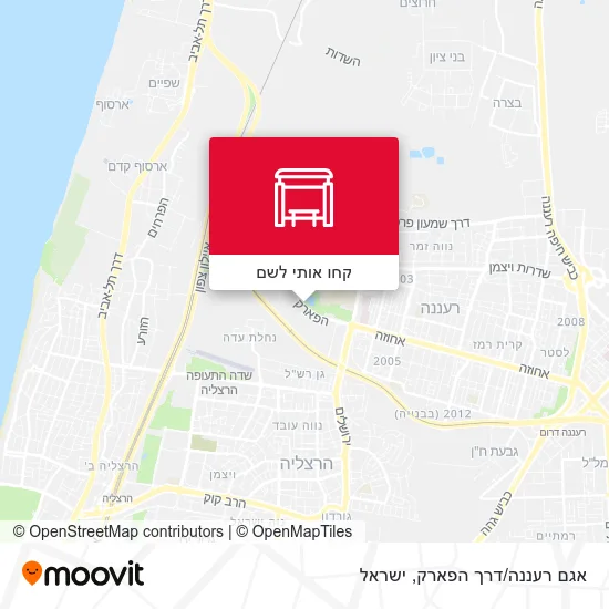 מפת אגם רעננה/דרך הפארק