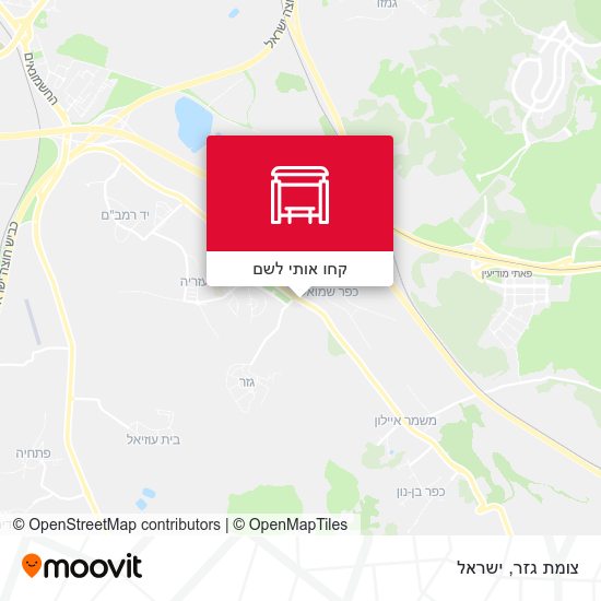 מפת צומת גזר