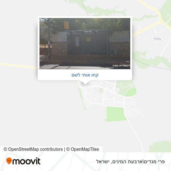 מפת פרי מגדים\ארבעת המינים
