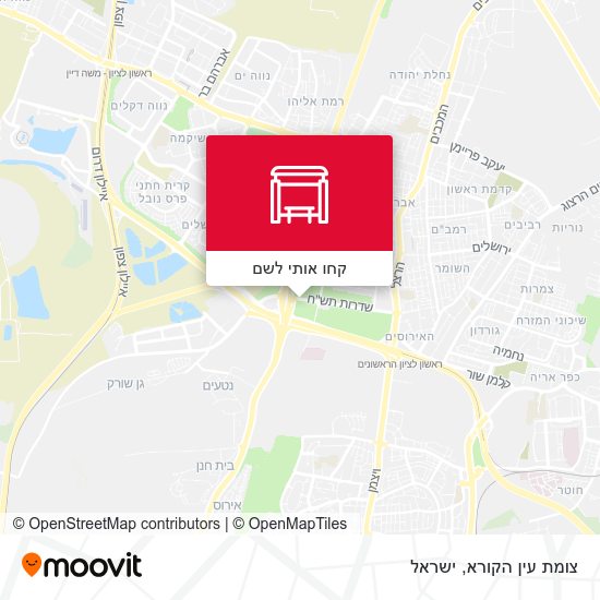 מפת צומת עין הקורא
