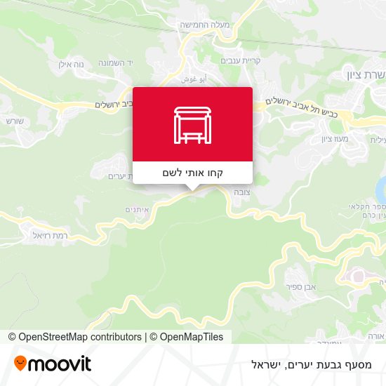 מפת מסעף גבעת יערים