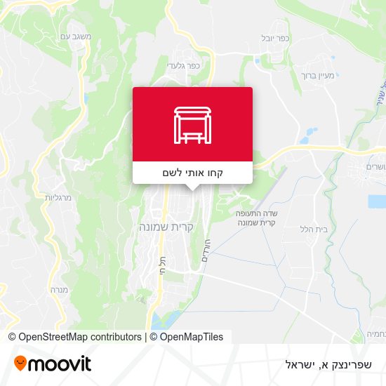 מפת שפרינצק א