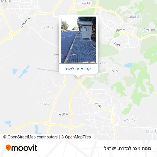 מפת צומת מצר למזרח
