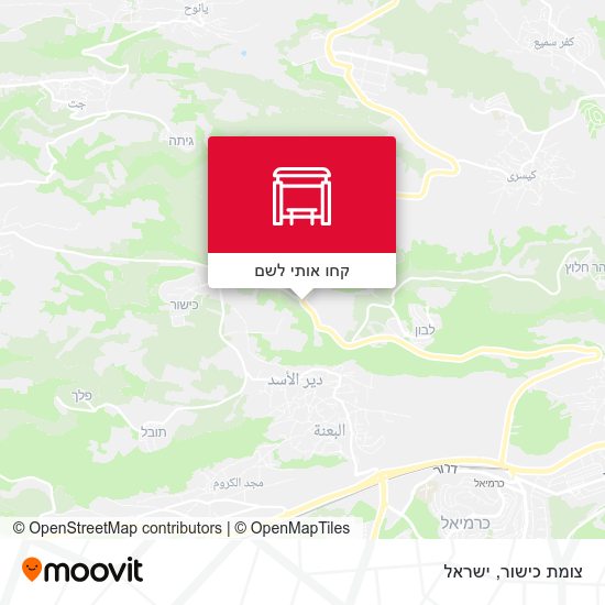 מפת צומת כישור