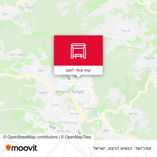 מפת ספיר/שד. הנשיא הרצוג
