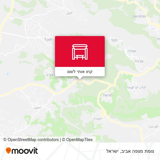 מפת צומת מצפה אביב