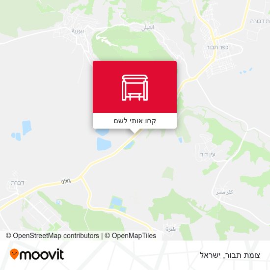 מפת צומת תבור
