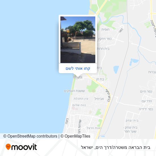 מפת בית הבראה משטרה/דרך הים