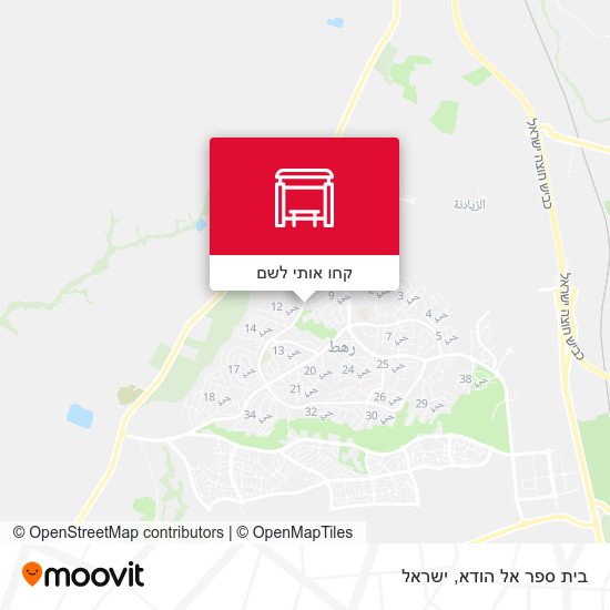 מפת בית ספר אל הודא