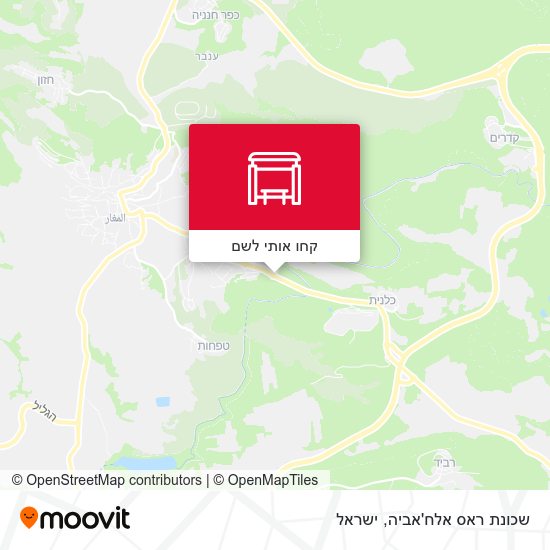 מפת שכונת ראס אלח'אביה