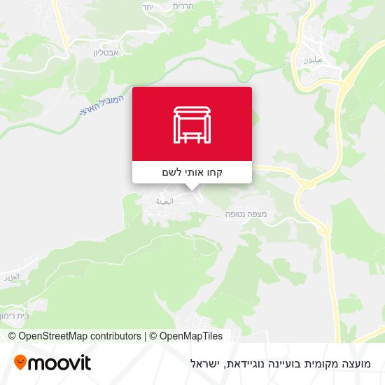 מפת מועצה מקומית בועיינה נוגיידאת
