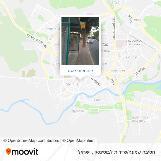 מפת חטיבה שמונה/שדרות ז'בוטינסקי
