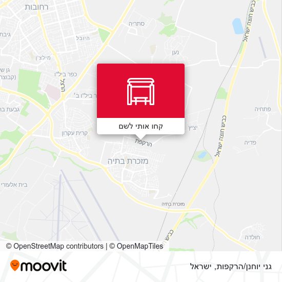 מפת גני יוחנן/הרקפות