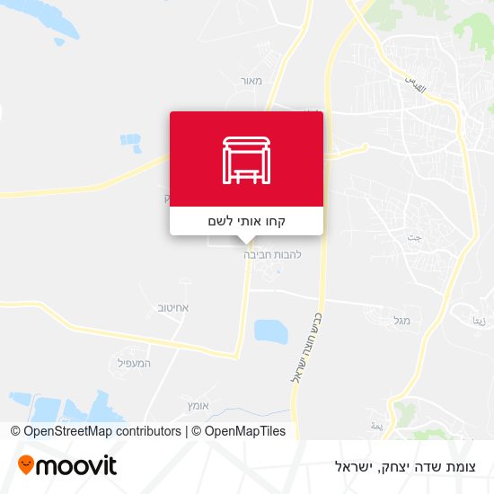 מפת צומת שדה יצחק
