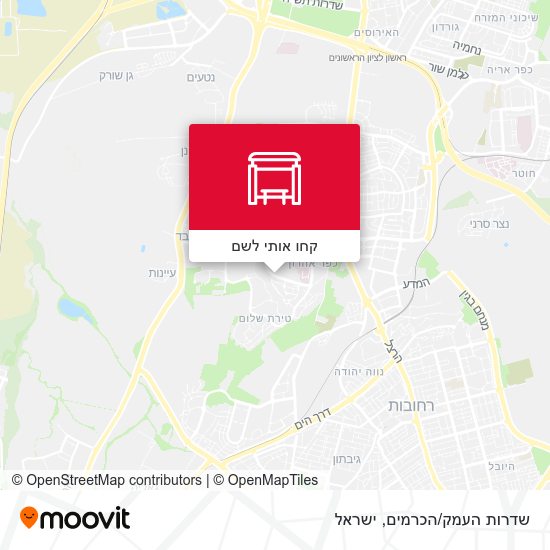 מפת שדרות העמק/הכרמים
