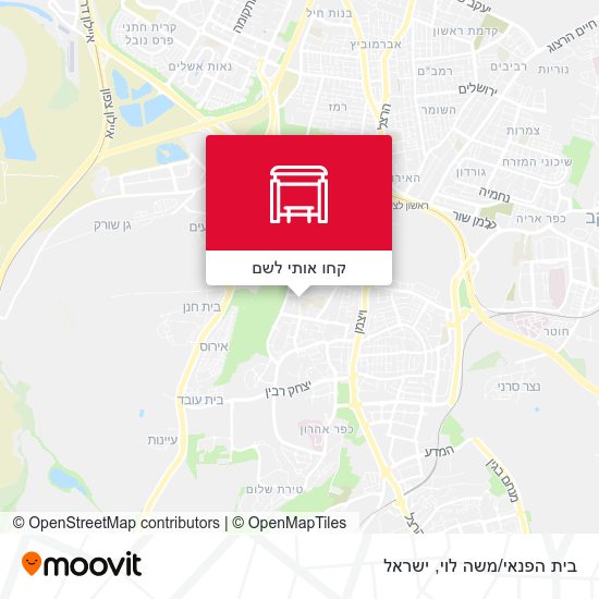 מפת בית הפנאי/משה לוי
