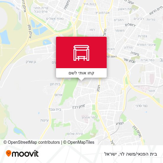 מפת בית הפנאי/משה לוי