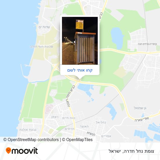 מפת צומת נחל חדרה