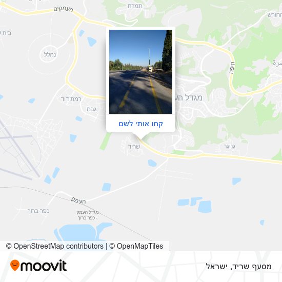 מפת מסעף שריד