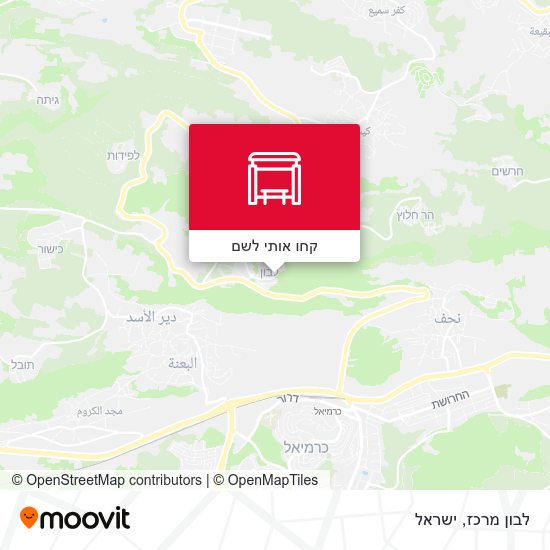 מפת לבון מרכז