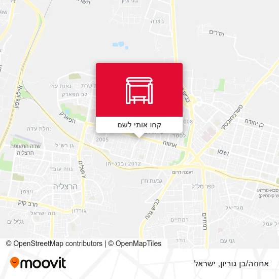מפת אחוזה/בן גוריון