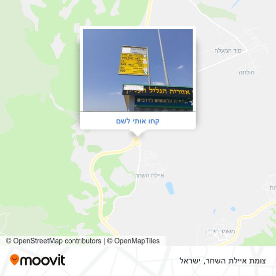 מפת צומת איילת השחר