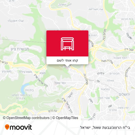 מפת בי''ח הרצוג/גבעת שאול