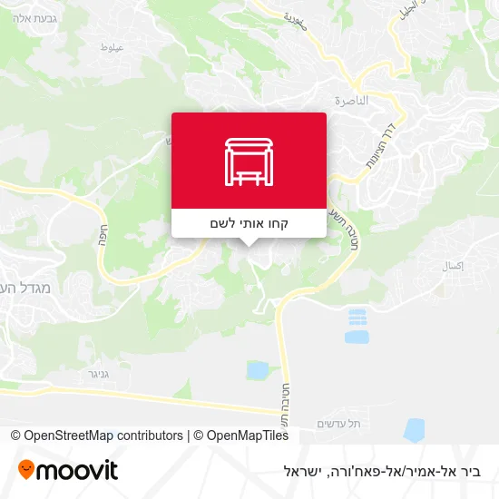 מפת ביר אל-אמיר/אל-פאח'ורה