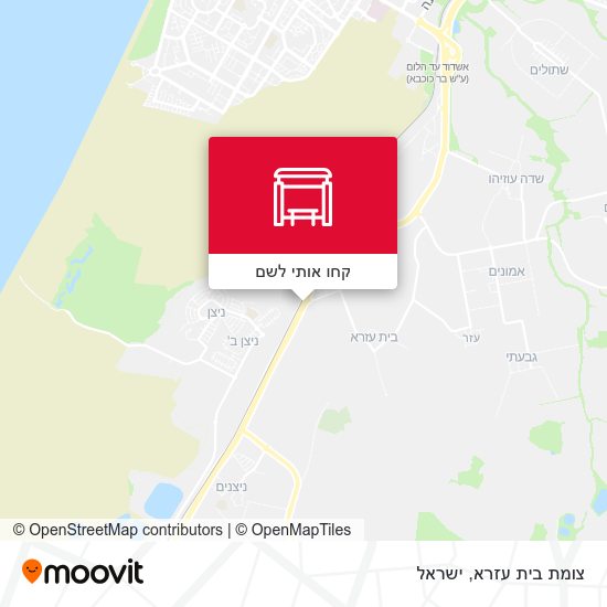 מפת צומת בית עזרא
