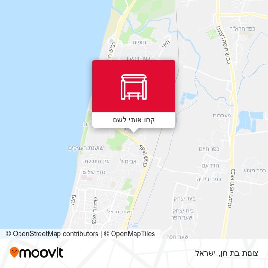 מפת צומת בת חן