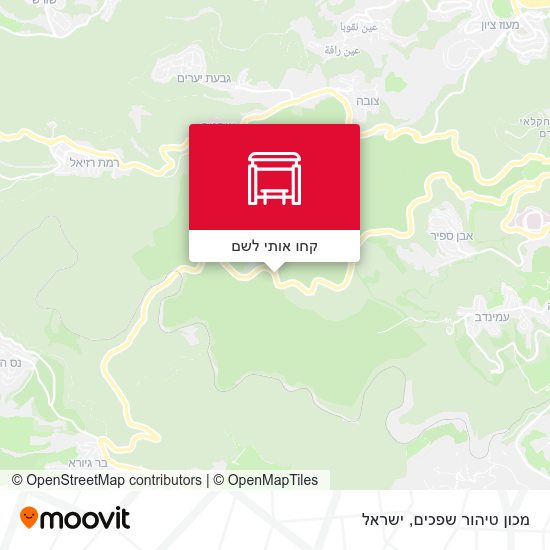מפת מכון טיהור שפכים