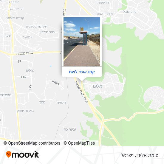 מפת צומת אלעד