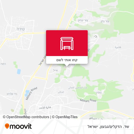 מפת שד. הדקלים/גבעון