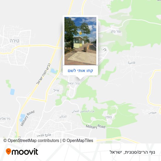 מפת נוף הרים/סנונית
