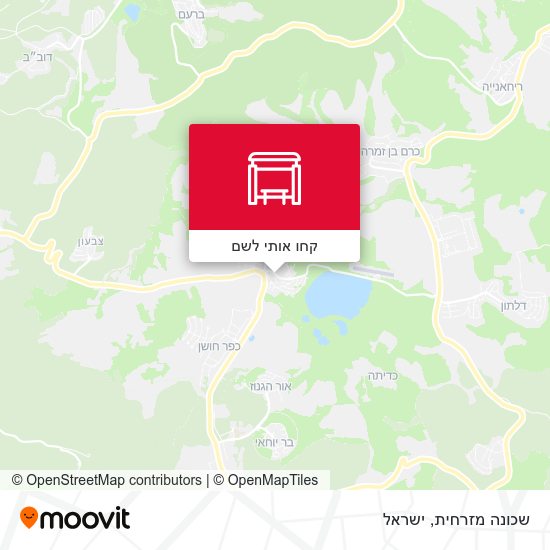 מפת שכונה מזרחית