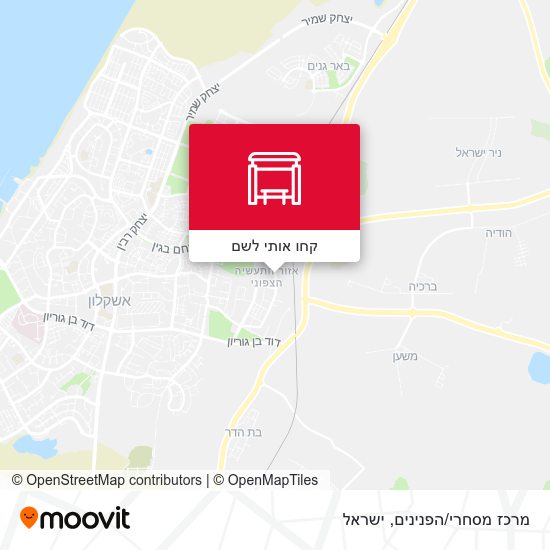 מפת מרכז מסחרי/הפנינים