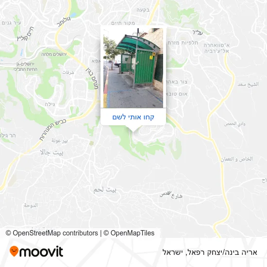 מפת אריה בינה/יצחק רפאל