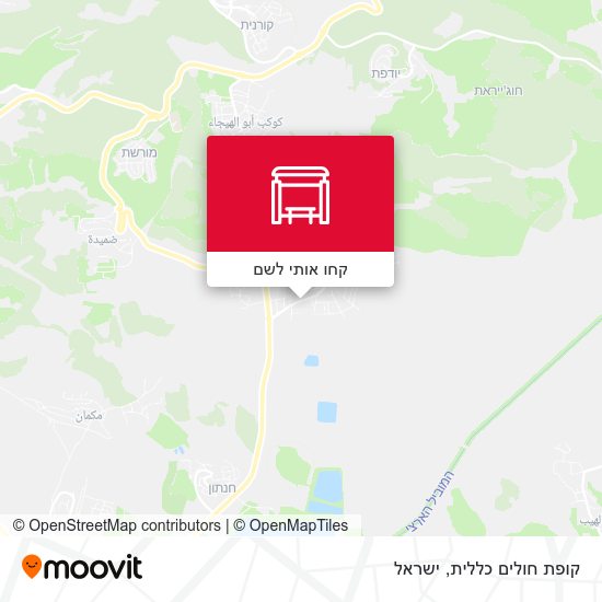 מפת קופת חולים כללית