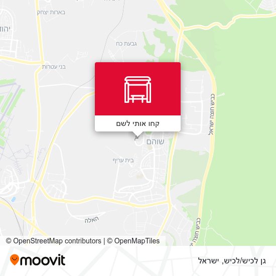 מפת גן לכיש/לכיש