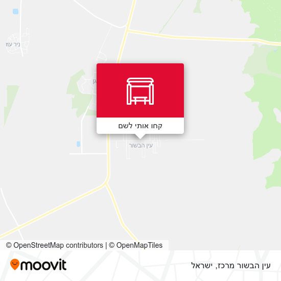 מפת עין הבשור מרכז